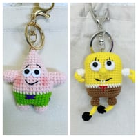 Image 1 of Keyring - Patrick Star and SpongeBob
