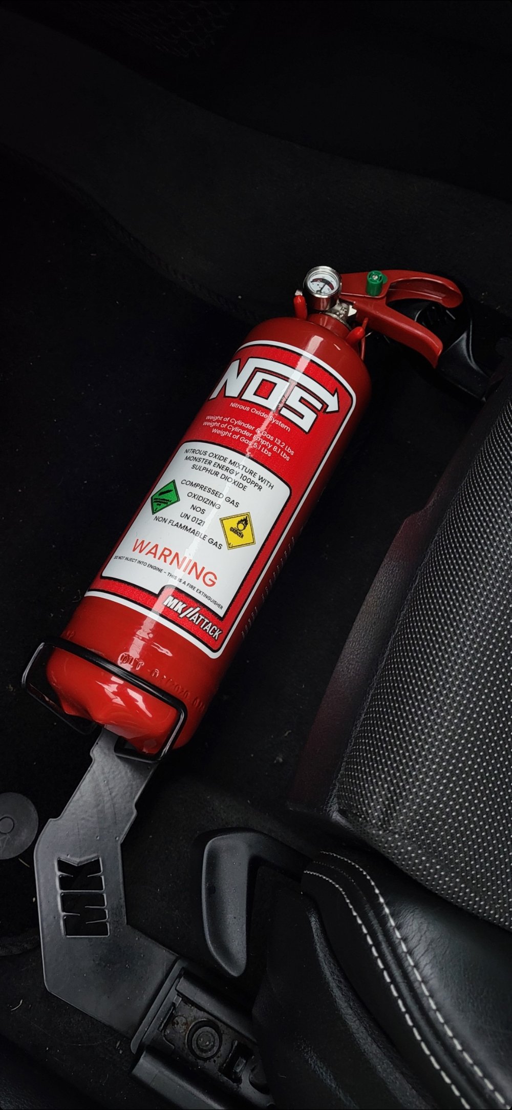 CRIME Fire Extinguisher Sticker