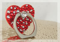 Image 3 of Heart Shaped Phone Grip Rings