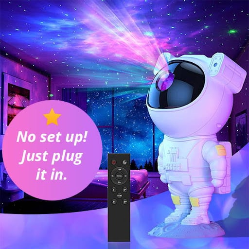 Image of Astronaut Galaxy Night Light Stars Projector