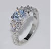 Silver color Rhinestone ring
