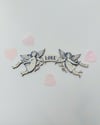 Faith, Hope and Love - Hanging wooden decoration 
