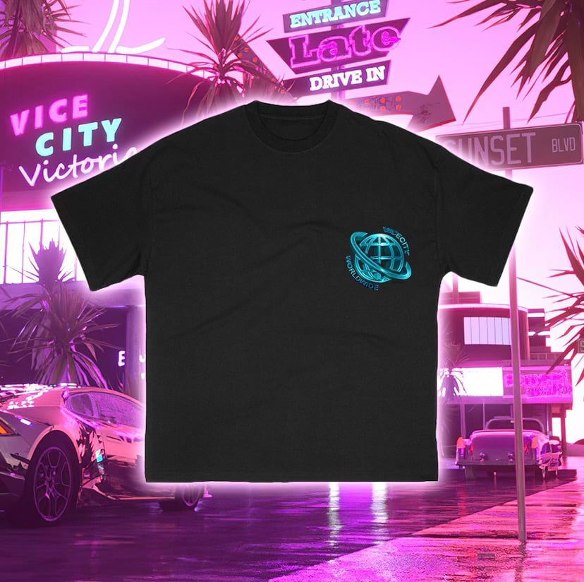 Image of Vice City World Black Tee