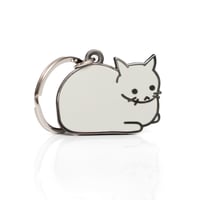 Image 2 of Anxiety Cat - Cat Loaf Keychain