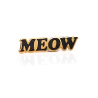 Gold Meow Enamel Pin