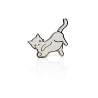 Anxiety Cat - Belly Rub Cat Enamel Pin