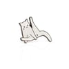 Anxiety Cat - Yoga Pose / Cat With Leg Up Enamel Pin