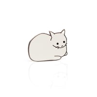 Image 1 of Anxiety Cat - Cat Loaf Enamel Pin