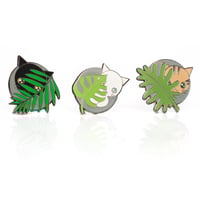 Image 2 of Cats & Plants Enamel Pins