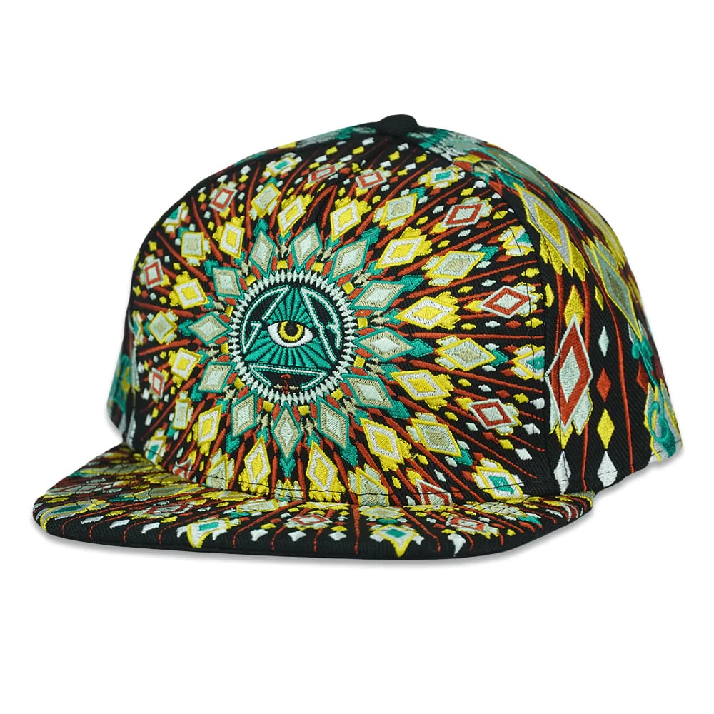 Image of GRASSROOTS SAN PEDRO DEL SOL COLORFUL SNAPBACK HAT 