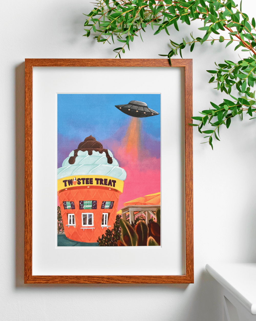 Image of “Twistee Treat UFO” Print