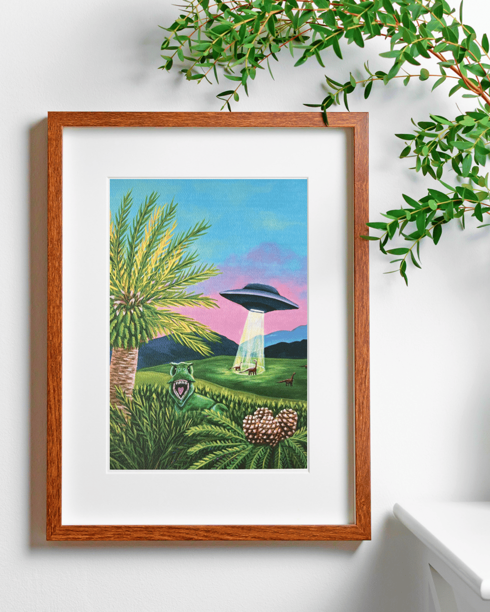 Image of “Jurassic UFO” Print