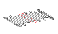 Image 1 of Toyota Hilux mk3 Tub Floor 29mm Crossmember Replacement 