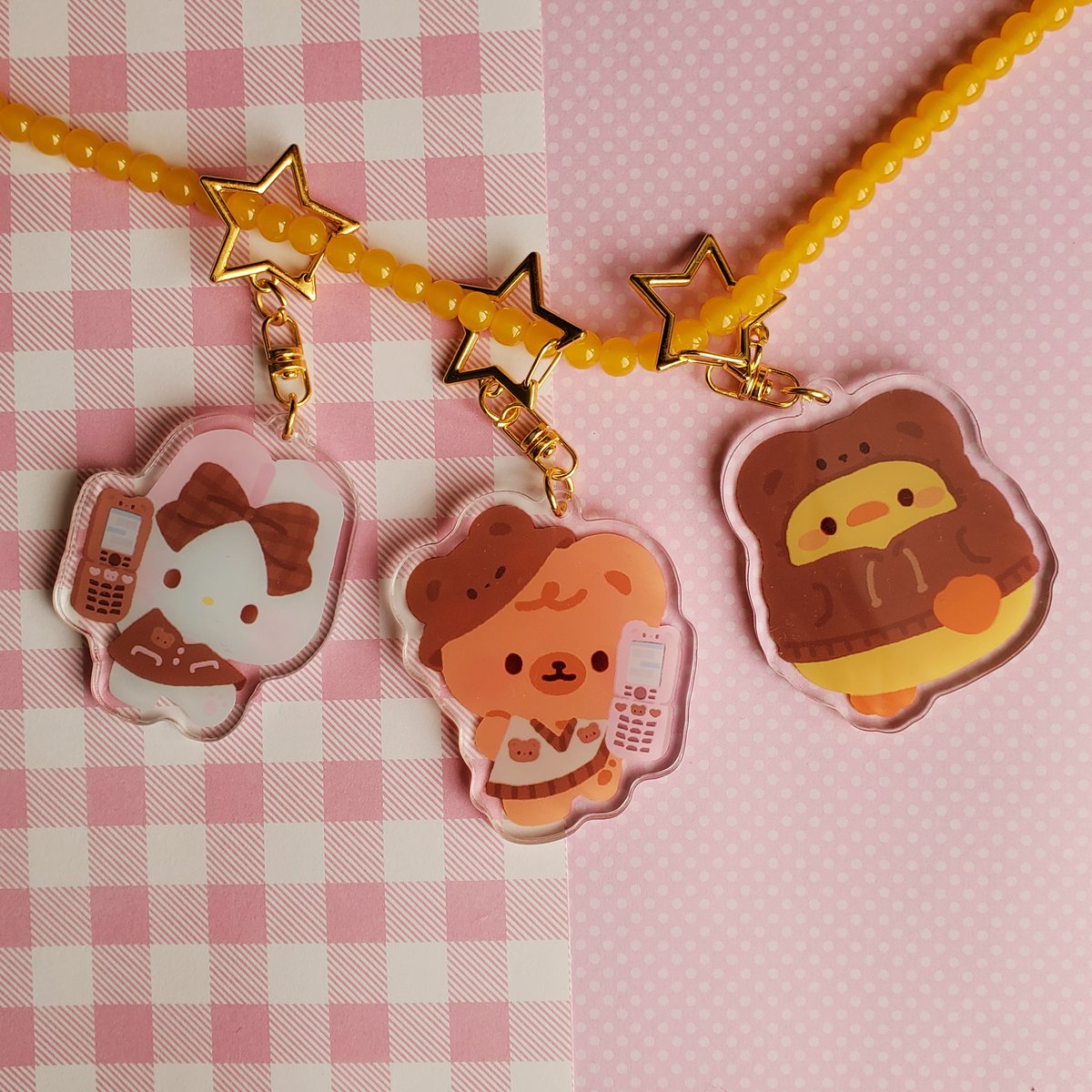 Lola, Berry and Sammy Acrylic Keychains | Hoshikuma