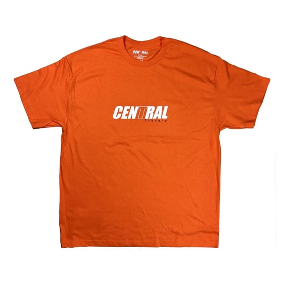 Image of Central Library Logo T-Shirt - Orange