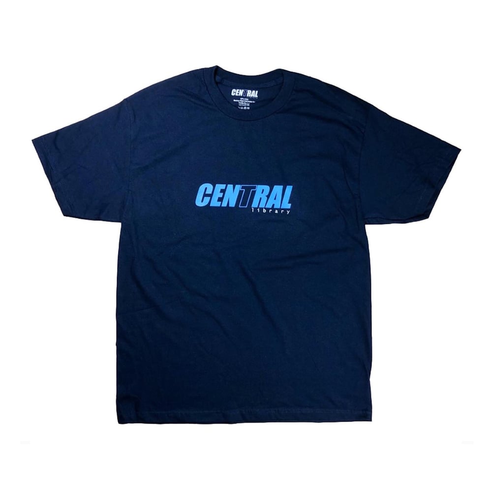 Image of Central Library Logo T-Shirt - Navy