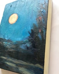 Image 2 of Moonlight Over Eastcourt, original oil painting