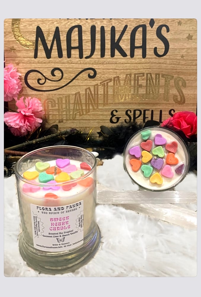 Image of 💜🧡SWEET HEART CANDLES 💚💛
