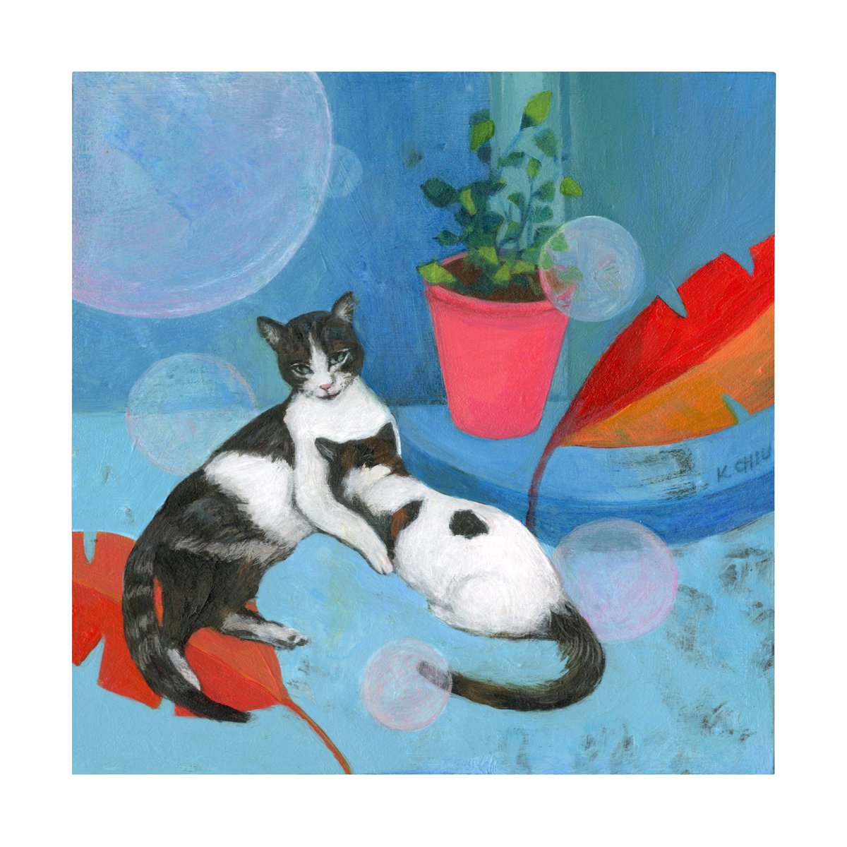 Image of Mama Cat Painting