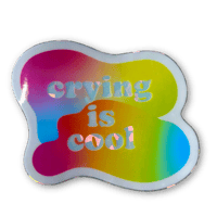 Crying is Cool Sticker