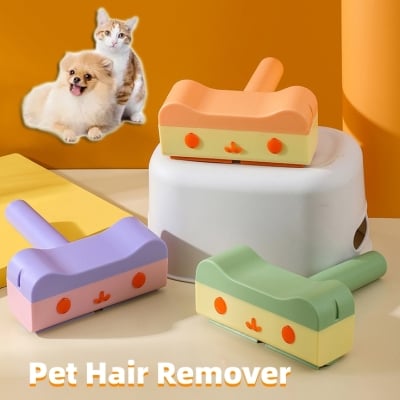 Image of New Pet Hair Roller Remover Lint Brush 2-Way Dog Cat Comb Tool Convenient Cleaning Dog Cat Fur Brush