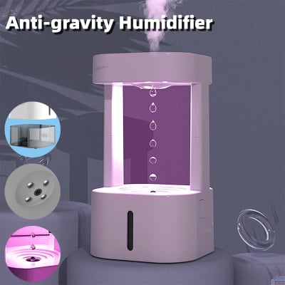 Image of Creative Anti-gravity Water Drop Humidifier Air Conditioning Mist Spray Household Quiet Bedroom
