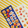 "Hoshi Fast Food"  Sticker Sheet 🍔 🍟 