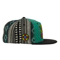Image 2 of CHRIS DYER EL NECIO TEAL FITTED HAT