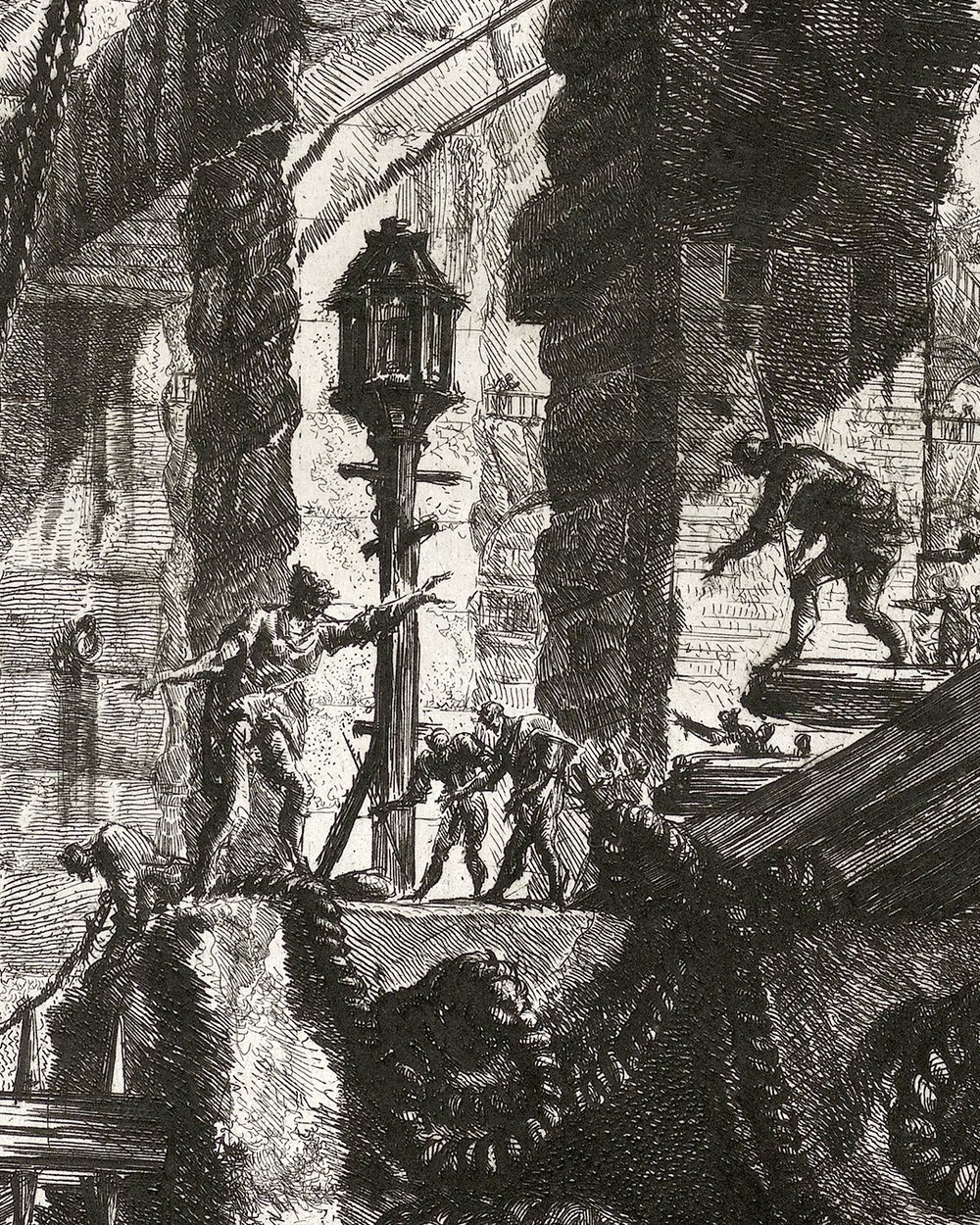 ''Dungeon with stone reliefs with lions'' (1761)