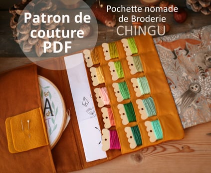 Patron PDF De Couture Trousse Pour Crochets KOL / Patron Pdf /  Téléchargement Instantané / Patron De Couture /pas à Pas / CROCHET 