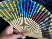Image 2 of Scarlet Begonias Hand Fan