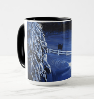 Image of Light In A Dark Winter Coffee Mug