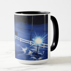 Image of Light In A Dark Winter Coffee Mug