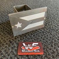 Image 2 of Puerto Rico Flag Hitch Cover - Two Layer