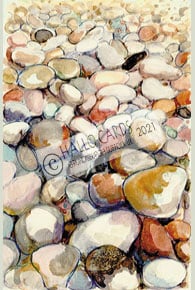 Image of Pebbles on the Beach - HL086
