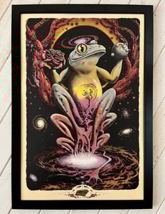 Image of Amphibia Cosmosis Print - Gold Foil Edition