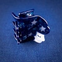 Image 4 of Starry Girl Hair Claw by Lisa Junius