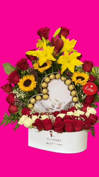 Hermoso Arreglo de Rosas 