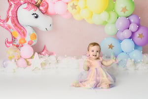 Image of UNICORN BIRTHDAY BASH CAKE SMASH