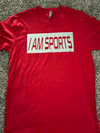 Red I Am Sports T-Shirt