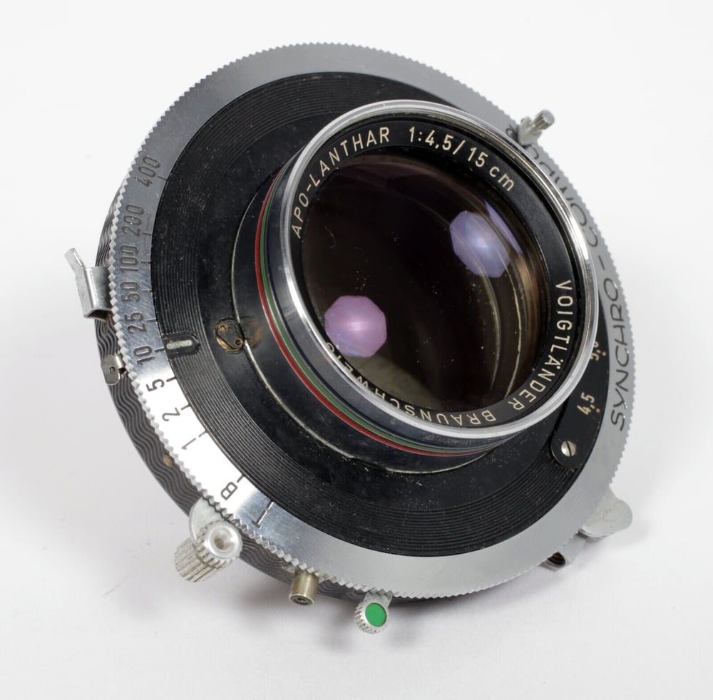 Image of Voigtlander Braunschweig Apo Lanthar 150mm F4.5 lens in Compur #1 #63