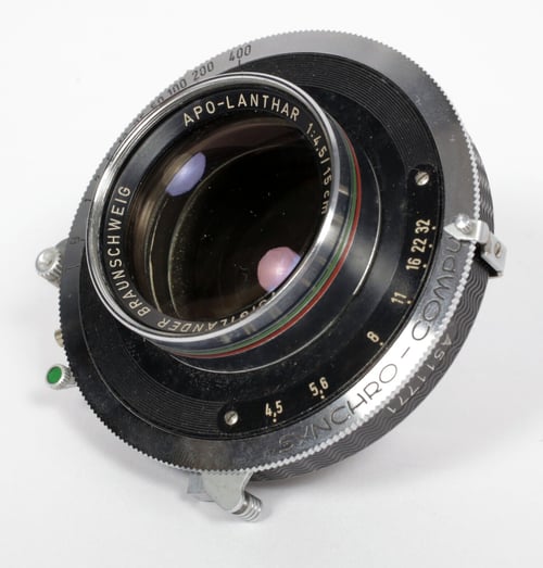 Image of Voigtlander Braunschweig Apo Lanthar 150mm F4.5 lens in Compur #1 #63