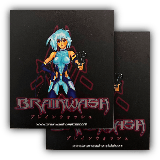 Haiteku Metallic Logo Sticker (Pack of 2)