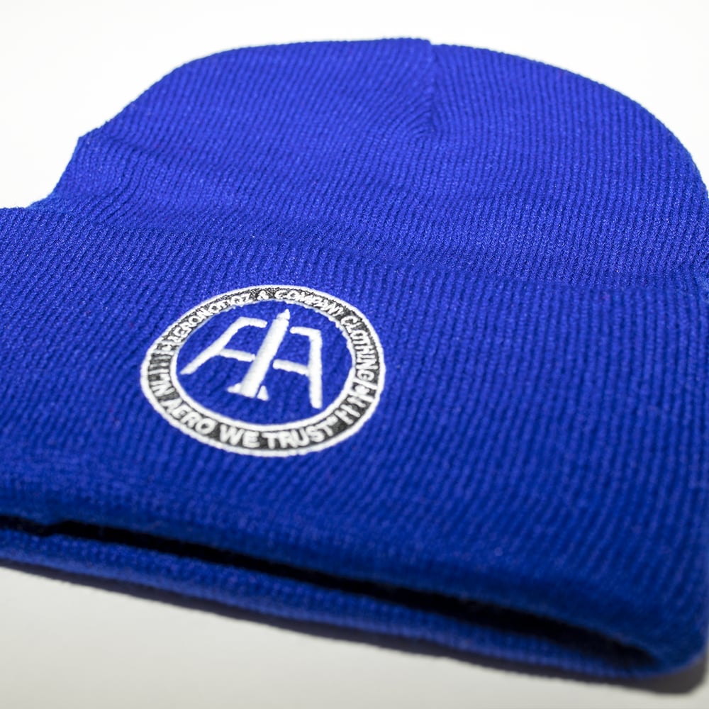 Blue Aero Logo Beanie