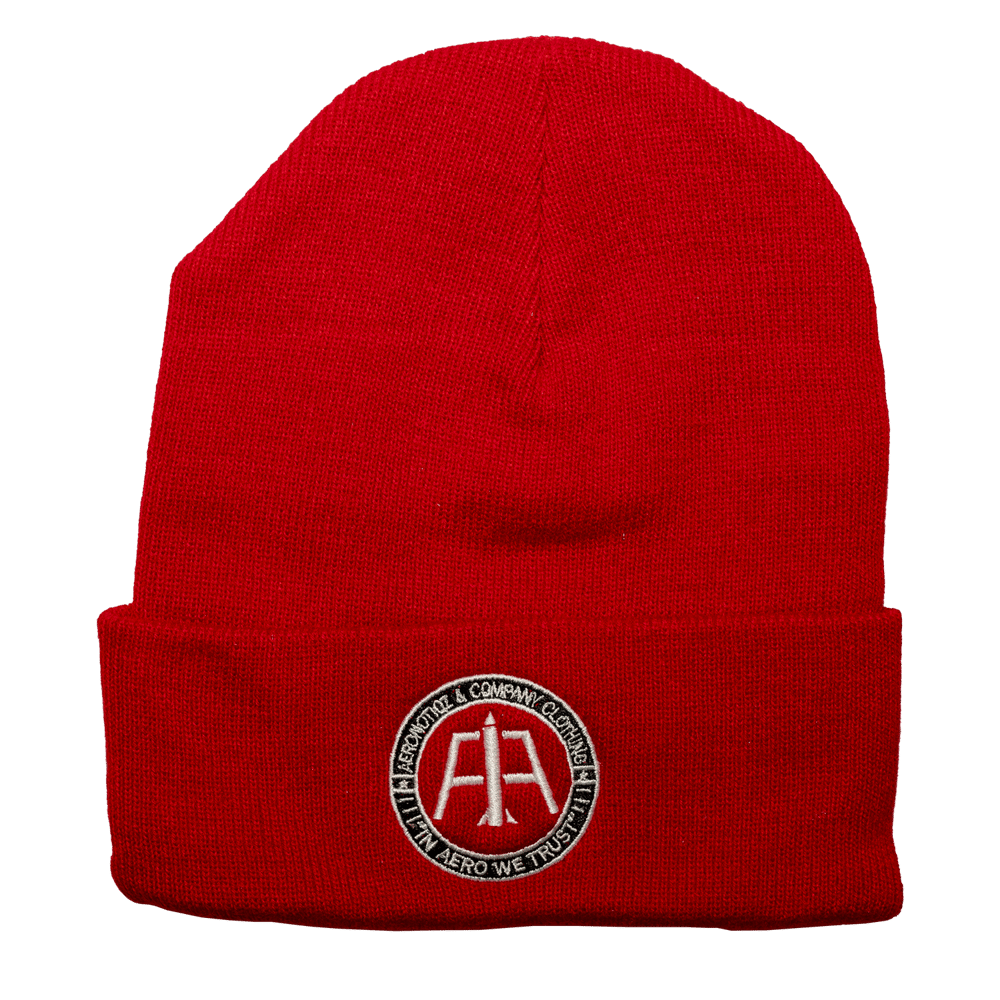 Red Aero Logo Beanie