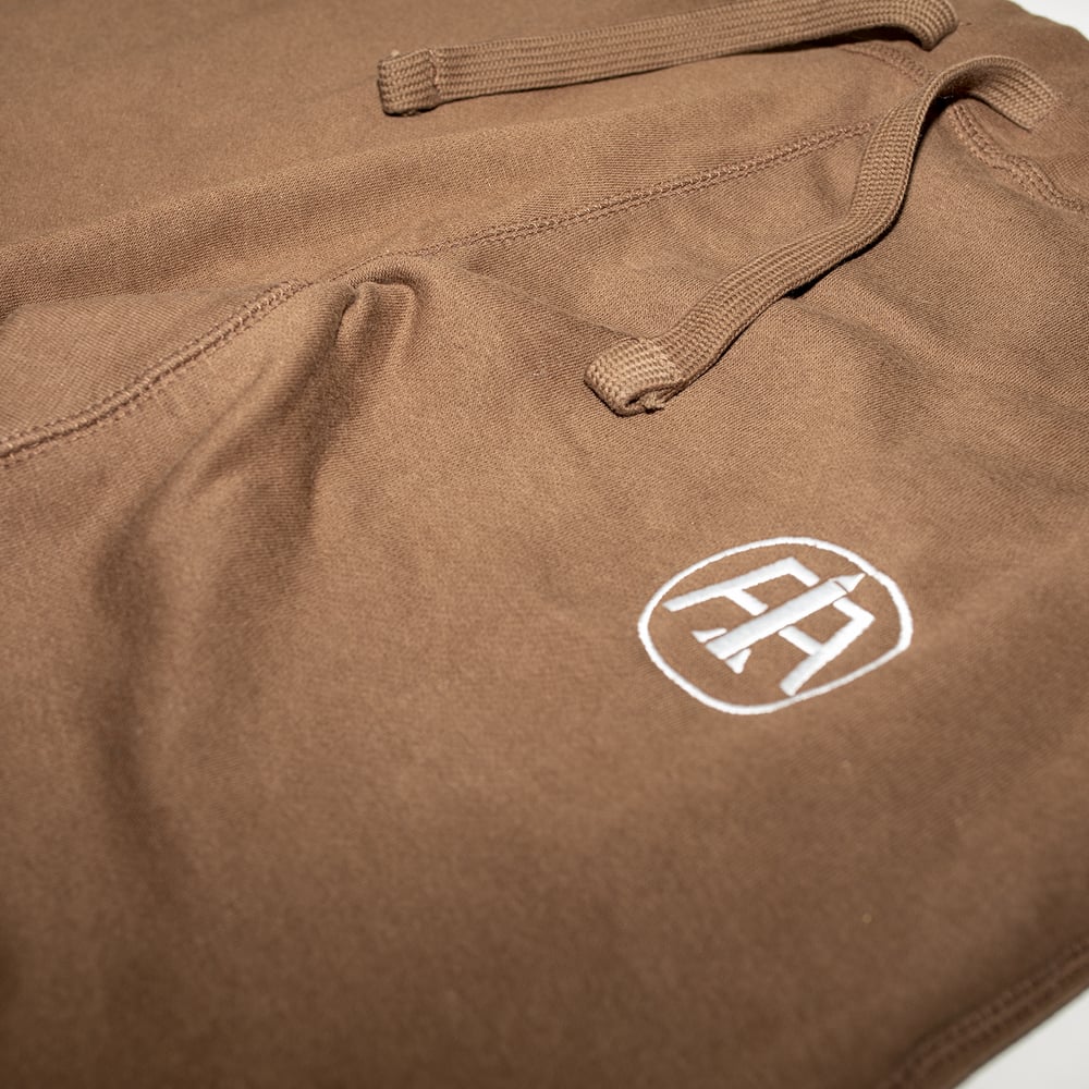 Chestnut Embroidered Logo Joggers