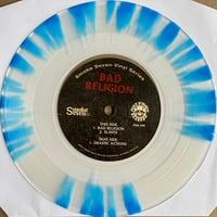 Image 2 of BAD RELIGION - "Public Service Tracks" 7" EP (CLEAR/BLUE SPLATTER)