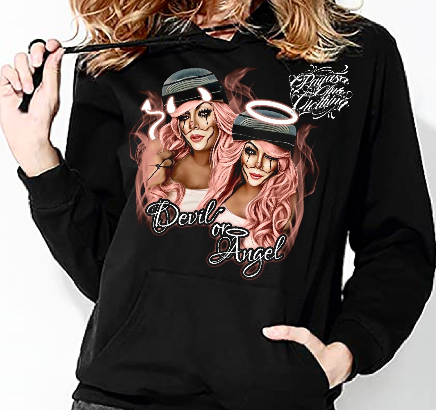 Image of Hoodie Devil Or Angel