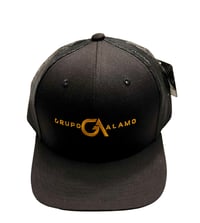 Image 1 of Gold Name logo black Cap 