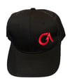 GA Red Logo all Black Cap